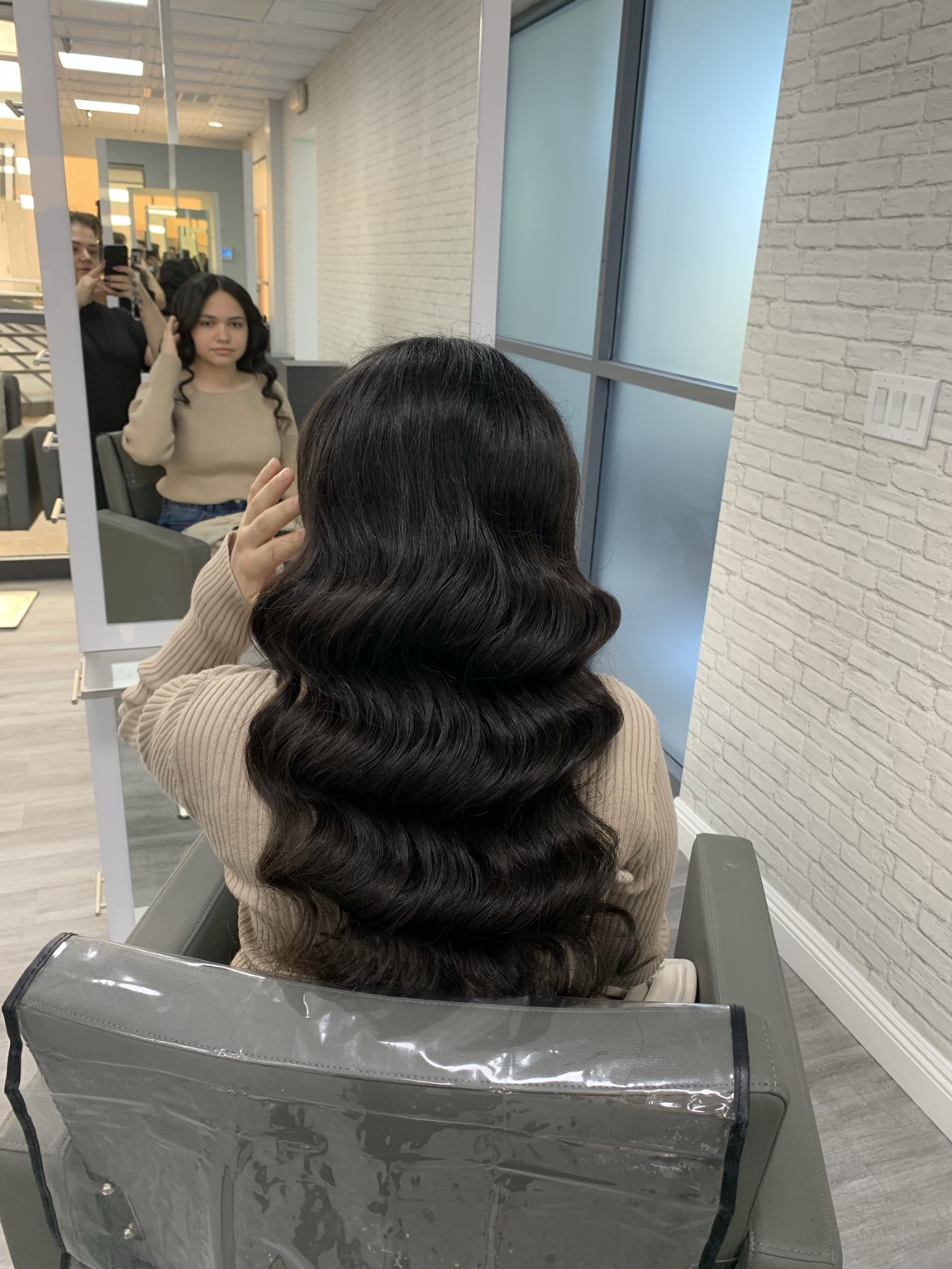 Styled hair portfolio work